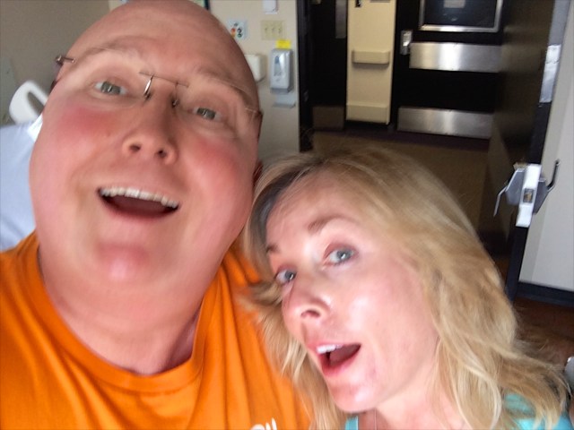 Just before discharge 9-7-14